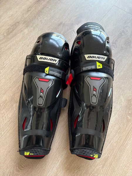 Senior Bauer Vapor 3X 15" Shin Pads (Used)