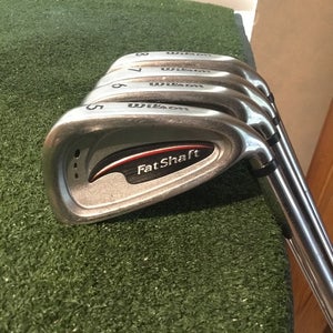 Wilson FatShaft Irons Set (5-8 Irons) Regular FatShaft 500 Steel Shafts