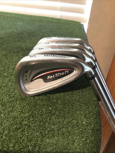 Wilson FatShaft Irons Set (5-8 Irons) Regular FatShaft 500 Steel Shafts