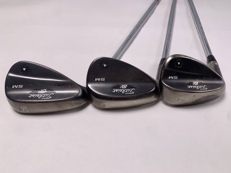 Titleist Vokey SM6 Steel Grey Wedge Set 50* 8 | 54* 10 | 58* 12 KBS 610 Mens LH
