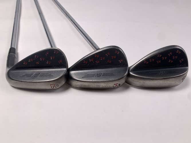 Titleist Vokey SM9 Jet Black Wedge Set 50* 12 | 54* 14 | 58* 12 Wedge Mens RH