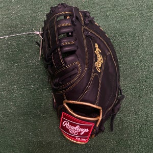 Black Rawlings R9 LH First Base Baseball Glove 12.5" (New)