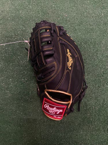 Black Rawlings R9 LH First Base Baseball Glove 12.5" (New)