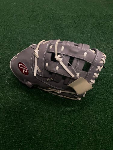 Gray Rawlings R9 RH First Base Baseball Glove 12.5" (New)