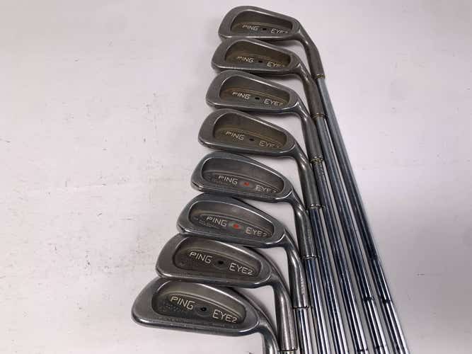 Ping Eye 2 Iron Set 3-PW Black Dot Karsten ZZ-Lite Regular Steel Mens RH