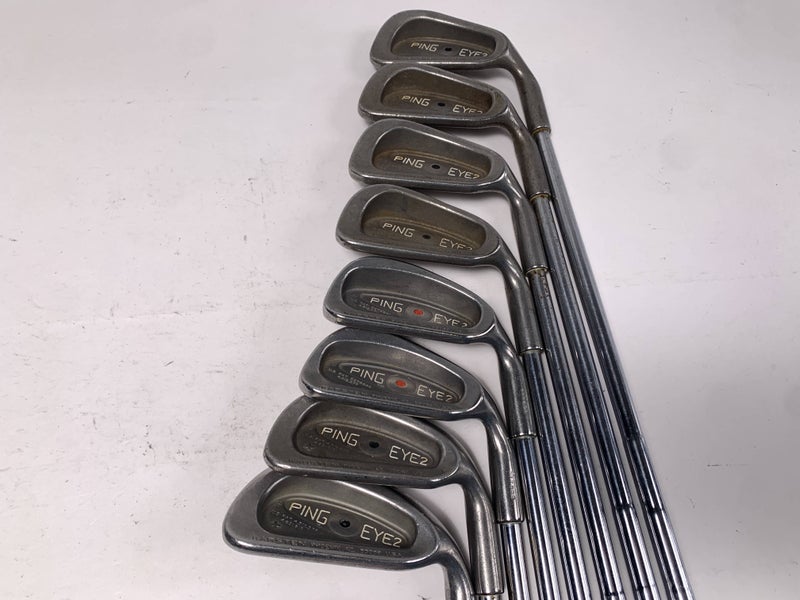 Ping Eye 2 Iron Set 3-PW Black Dot Karsten ZZ-Lite Regular Steel Mens RH
