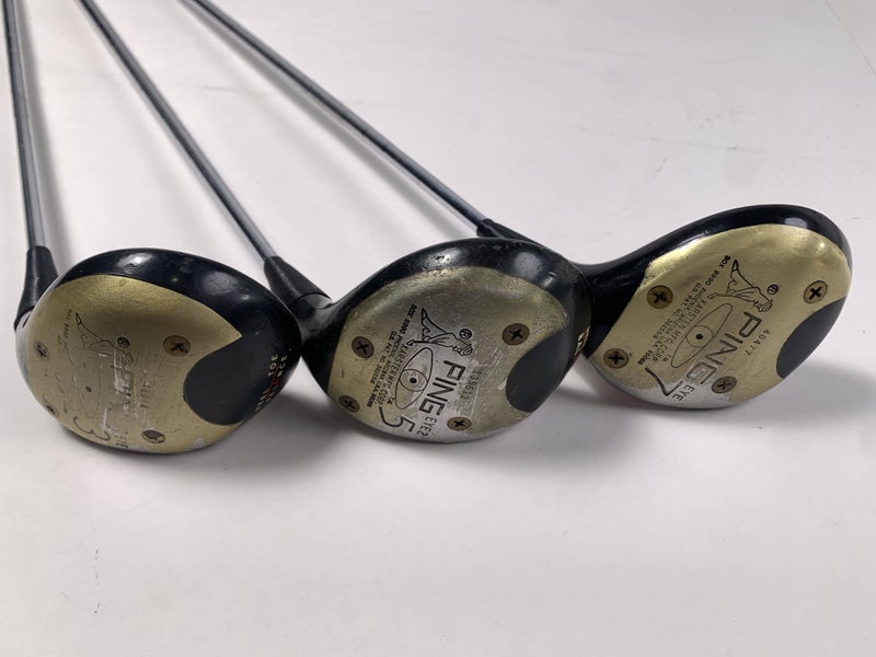 Ping Eye 2 Wood Set 3 5 7 | 15* 18* 21* ZZ - Lite Regular Graphite Mens RH