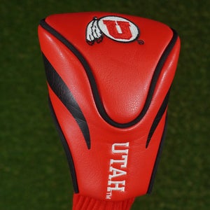 UTAH UTES 3 FAIRWAY WOOD 3W HEADCOVER UNIVERSITY OF UTAH U OF U SOCK RED ~ LOOK!