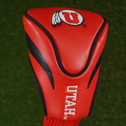 UTAH UTES 3 FAIRWAY WOOD 3W HEADCOVER UNIVERSITY OF UTAH U OF U SOCK RED ~ LOOK!
