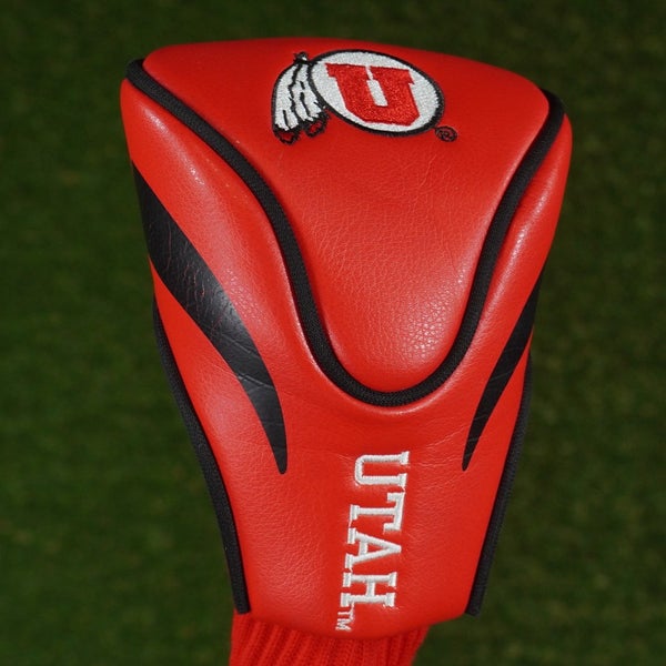 UTAH UTES 3 FAIRWAY WOOD 3W HEADCOVER UNIVERSITY OF UTAH U OF U SOCK RED ~ LOOK!