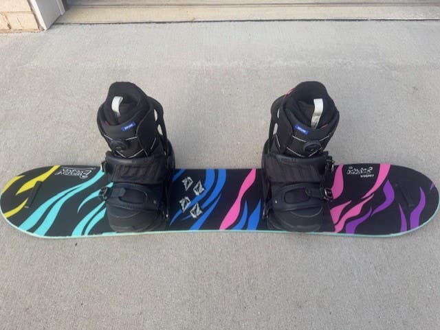 Kid's Burton Chopper Snowboard With Bindings 110 cm (Used)