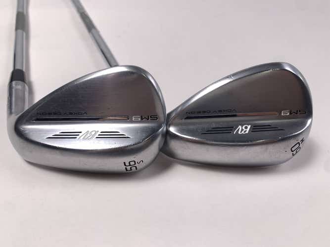 Titleist Vokey SM9 Tour Chrome Wedge Set 56* 10 | 60* 8 Wedge Steel Mens RH