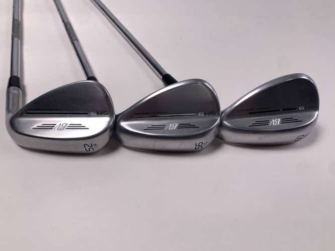 Titleist Vokey SM9 Tour Chrome Wedge Set 52* 8 | 56* 10 | 60* 10 Wedge Mens RH