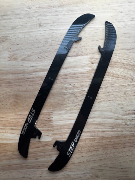 NHL Pro Stock 263mm Used Black Step Steel Skate Blades / Runners