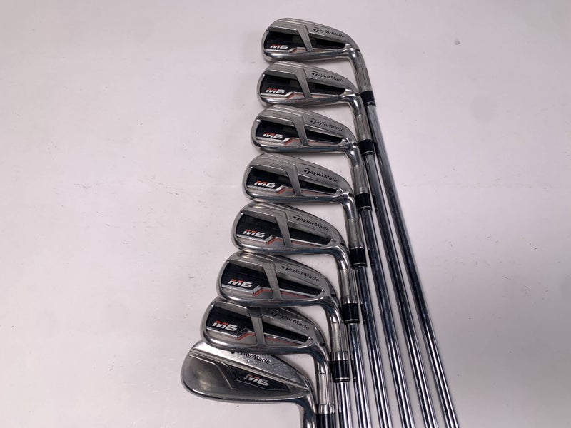 TaylorMade M6 Iron Set 4-PW+GW KBS Max 85g Regular Steel Mens RH +1"