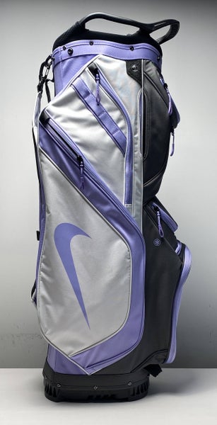 Nike Lightweight Cart Cart Bag Purple/White 14-Way Divide Single Strap Golf Bag