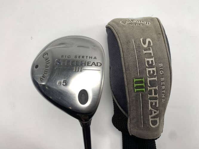 Callaway Steelhead III 5 Fairway Wood 18* System III Regular Graphite Mens RH HC