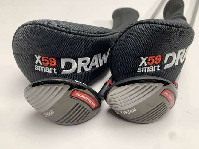 X59 Smart Draw 3 & 5 Fairway Wood Set 15* 20* 65g Regular Graphite Mens LH HC