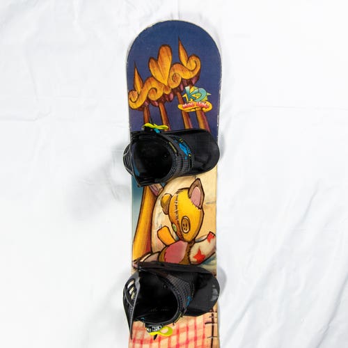 Kid's K2 Mini Luna Snowboard All Mountain Mini Turbo Bindings Soft Flex True Twin 105 cm (Used)