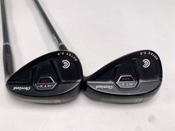 Cleveland 588 RTX 2.0 CB Black Satin Wedge Set 52* 10 | 56* 14 Ladies RH
