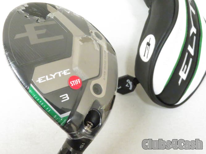 Callaway Elyte Fairway 15° 3 Wood Denali Charcoal 60g 5.5 Regular +HC  Shop Wear