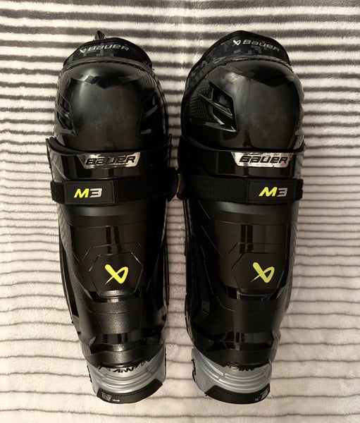 Senior Bauer Supreme M3 14" Shin Pads (Used)