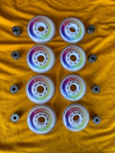 New Inline Hockey Player Wheels and Bearings (FREE CONUS SHIPPING)