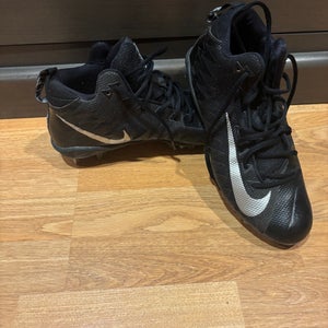 Black Men's Size M 8.0 (W 9.0) Adult Nike Alpha Cleats (Used)