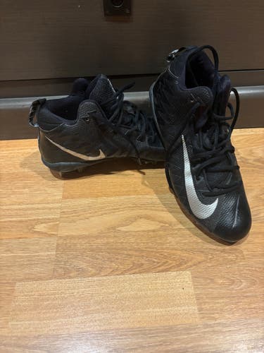 Black Men's Size M 8.0 (W 9.0) Adult Nike Alpha Cleats (Used)