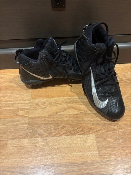 Black Men's Size M 8.0 (W 9.0) Adult Nike Alpha Cleats (Used)