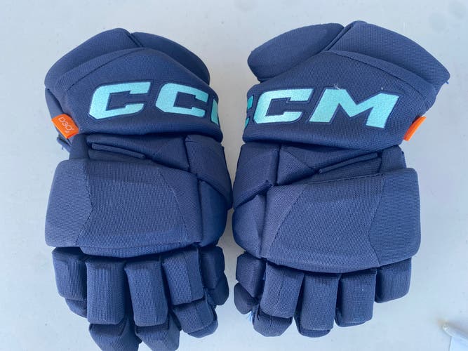 CCM JetSpeed FT1 Pro Stock Hockey Gloves 13" Navy Blue KRAKEN 78453