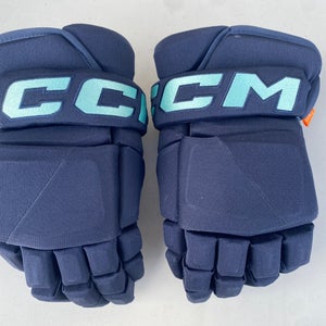 CCM JetSpeed FT1 Pro Stock Hockey Gloves 14" Navy Blue KRAKEN 65572