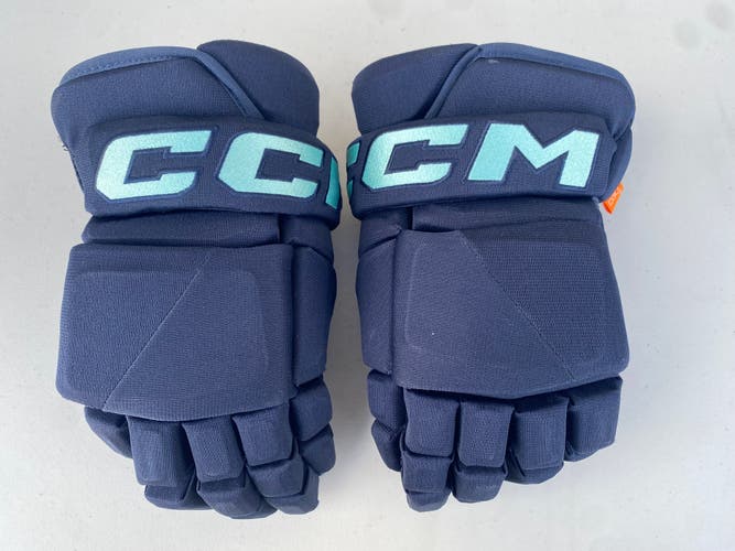 CCM JetSpeed FT1 Pro Stock Hockey Gloves 14" Navy Blue KRAKEN 63784