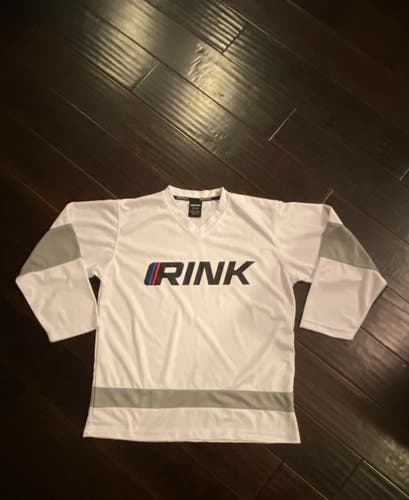 White RINK Academy Practice Jersey - Youth Medium