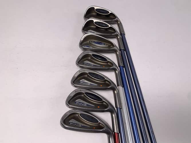 Ping G2 Ladies Iron Set 4-9+SW Orange Dot 2* Flat Various Ladies Shafts RH