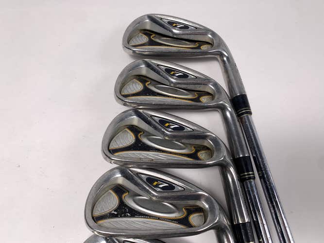 TaylorMade R7 Iron Set 5-PW+GW T-Step 90 Stiff Steel Mens RH