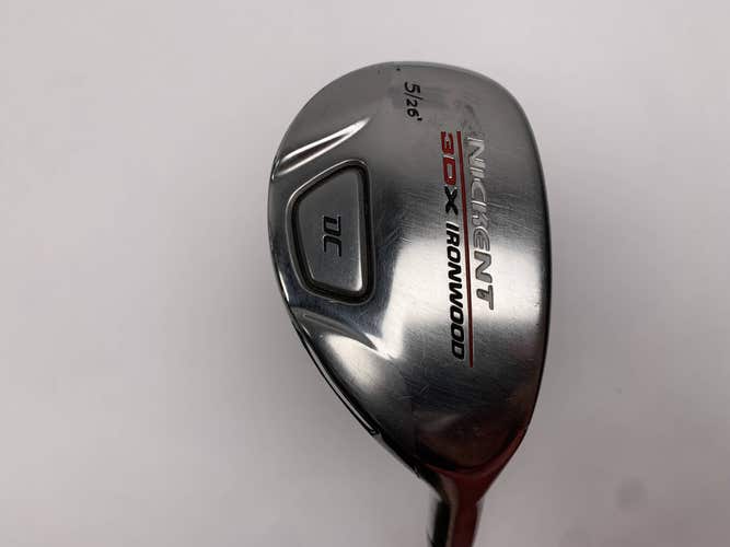 Nickent 3DX Ironwood DC 5 Hybrid 26* UST SR2 85g Stiff Graphite Mens RH