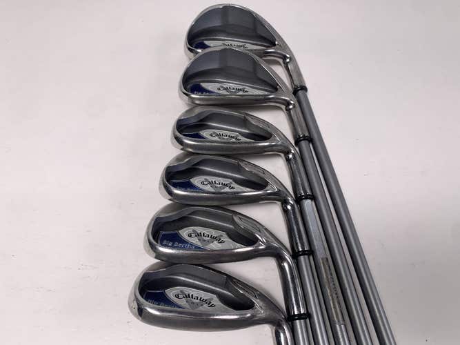Callaway Big Bertha 2008 Iron Set 6-PW+SW 55g Ladies Graphite Womens RH
