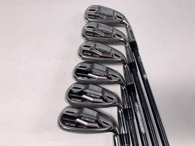 Adams Idea A12 OS Iron Set 6-PW+GW ProLaunch Blue 65g Stiff Graphite Mens RH