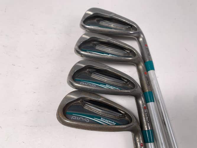 Ping Rhapsody 2015 Iron Set 7-PW Red Dot 1* Flat ULT220 Lite Ladies RH
