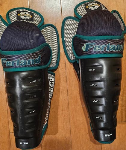 Ferland 6500 Series Hockey Shin Guards 16" (Used)