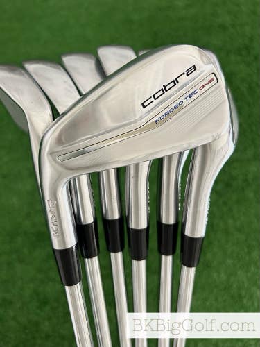 LH Cobra King Forged Tec 23 One Length Iron Set 5-G / KBS $-Taper Lite Stiff