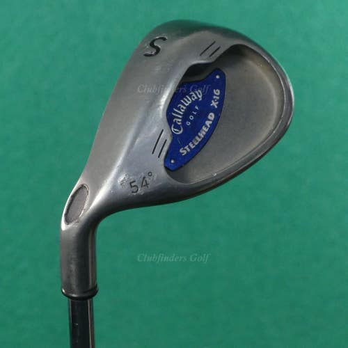 LH Callaway Golf Steelhead X-16 54 SW Sand Wedge Constant Weight Steel Uniflex