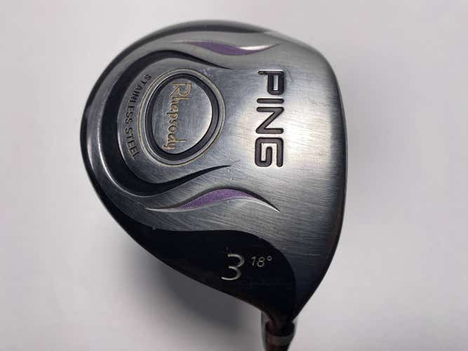 Ping Rhapsody 3 Fairway Wood 18* ULT 129 Ultra Light Ladies Graphite Womens RH