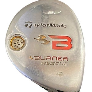 TaylorMade Burner Rescue 4 Hybrid 22* RH 60g Reax Stiff Graphite 39.5" New Grip