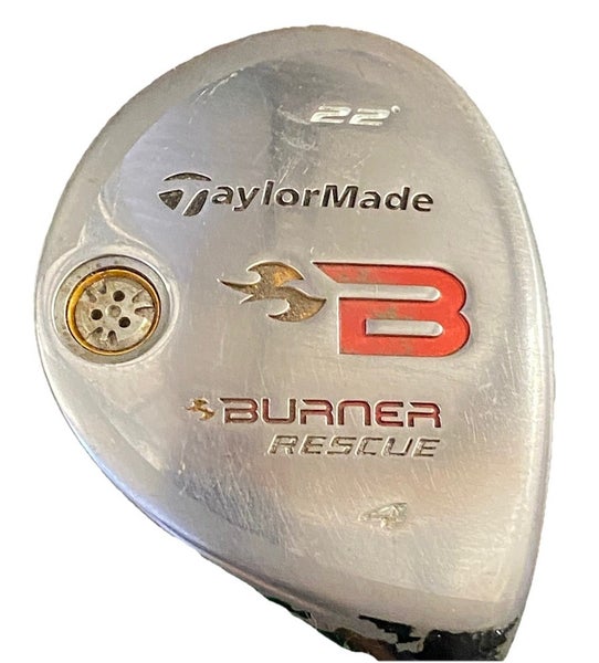 TaylorMade Burner Rescue 4 Hybrid 22* RH 60g Reax Stiff Graphite 39.5" New Grip