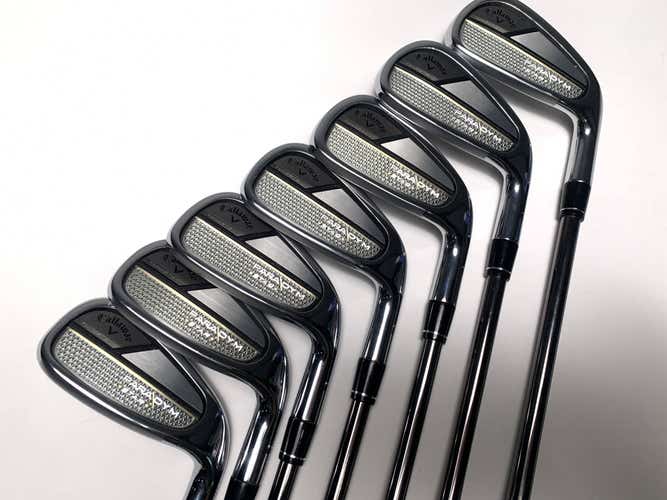 Callaway Paradym Star Iron Set 5-PW+AW Helium 60I F2 Senior RH Midsize Grips