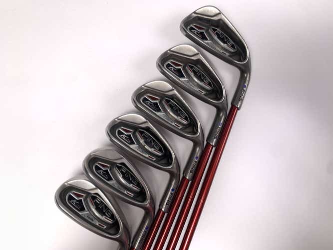 Ping K15 Iron Set 7-PW+SW+LW Purple Dot 1.5* Flat TFC149 Regular RH