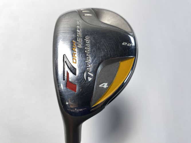 TaylorMade R7 Draw 4 Hybrid 22* REAX 55g Regular Graphite Mens LH