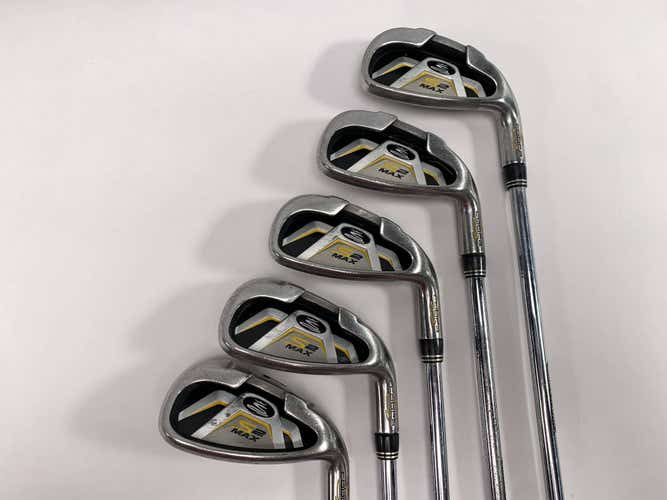 Cobra S2 Max Iron Set 5-PW Regular Steel Mens RH Midsize Grips No 8 iron